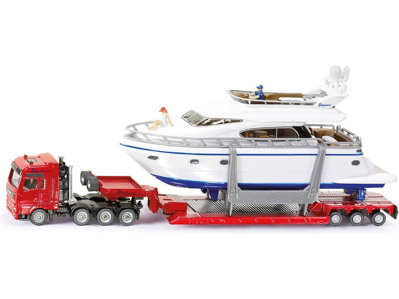 SIKU Super - Preprava ťažkého nákladu s jachtou 1:87 SI-1849