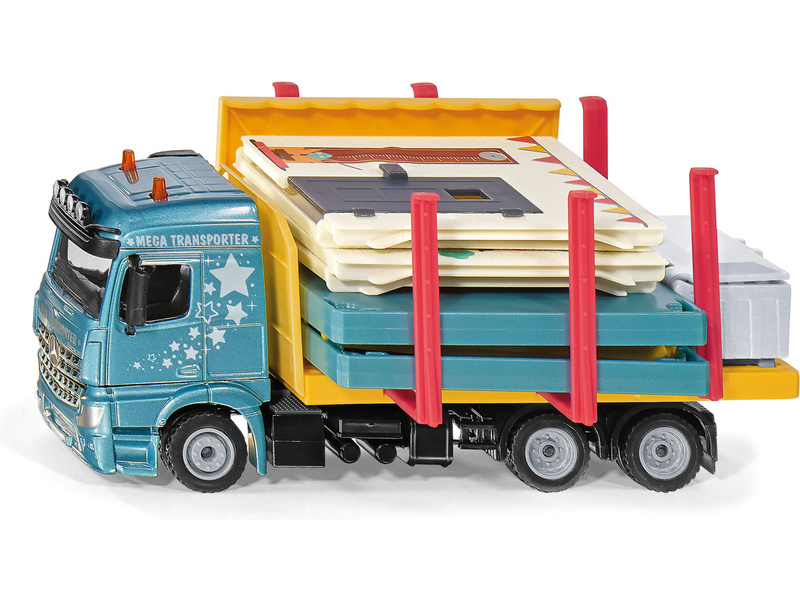 SIKU Super - nákladné auto prevážajúce montovaný dom 1:50 SI-3562