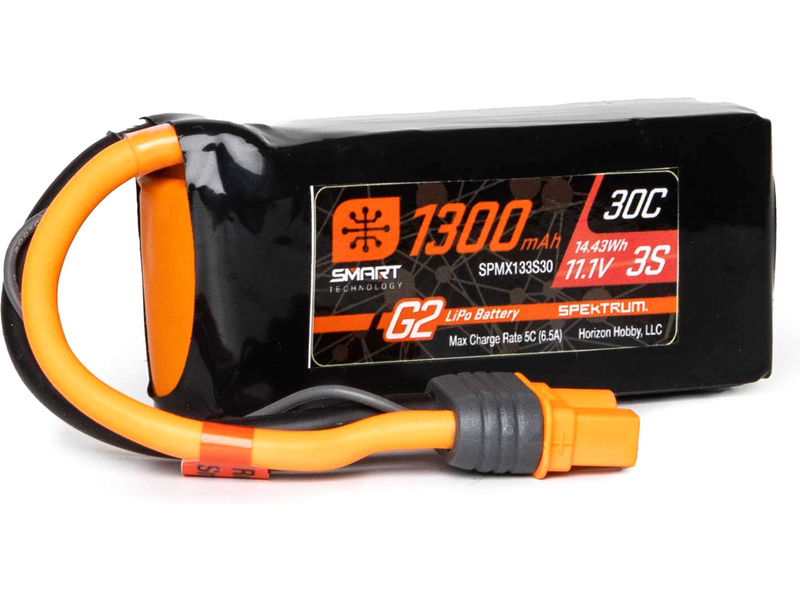 Spektrum Smart G2 LiPo 11.1V 1300mAh 30C IC3