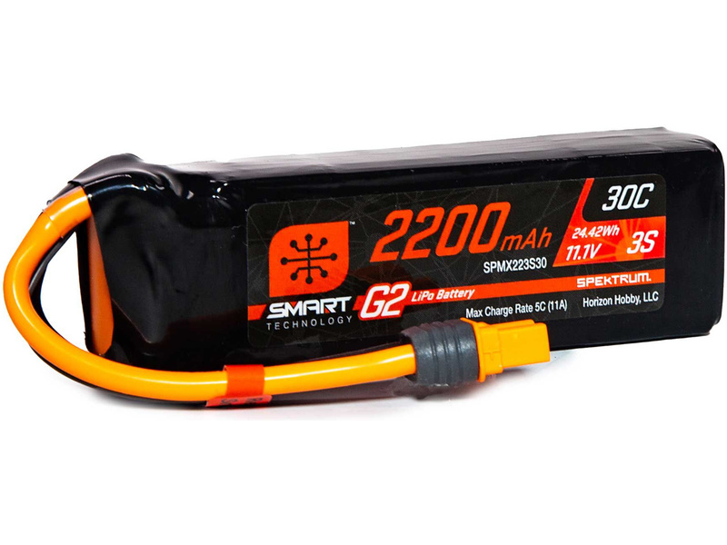 Spektrum Smart G2 LiPo 11.1V 2200mAh 30C IC3