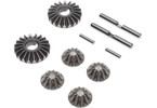 TLR Gear Set, G2 Gear Diff, Metal: 22