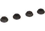 4mm Low Profile Serrated Nuts (4)