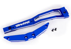 Traxxas Chassis brace, front, aluminum (blue-anodized) (2)