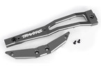 Traxxas Chassis brace, front, aluminum (gray-anodized) (2)