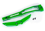 Traxxas Chassis brace, front, aluminum (green-anodized) (2)