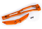 Traxxas Chassis brace, front, aluminum (orange-anodized) (2)
