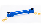 Traxxas Draglink, steering, aluminum (blue-anodized)