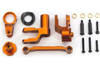 Traxxas mechanika řízení hliníková oranžová