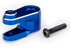 Traxxas Servo horn, steering, aluminum (blue-anodized)