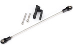 Traxxas Rudder pushrod, assembled/ servo horn