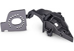 Traxxas Motor plate, aluminum (gray)/ gear cover