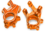 Traxxas Steering blocks, aluminum (orange-anodized) (pair)