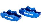 Traxxas třmen přední brzdy hliníkový modrý (pár)