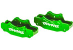 Traxxas Brake calipers, front aluminum (green-anodized)