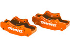 Traxxas Brake calipers, front aluminum (orange-anodized)
