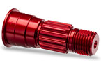 Traxxas Stub axle, front, aluminum (red-anodized)