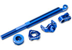 Traxxas Brake linkage, front, aluminum (blue-anodized)