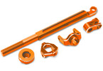 Traxxas Brake linkage, front, aluminum (orange-anodized)