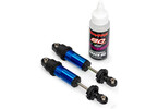 Traxxas Shocks, GT-Maxx, front, aluminum (blue-anodized) (2)