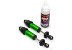 Traxxas Shocks, GT-Maxx, front, aluminum (green-anodized) (2)