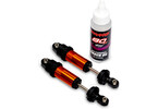 Traxxas Shocks, GT-Maxx, front, aluminum (orange-anodized) (2)