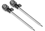 Traxxas Shock shafts, GT-Maxx, 110mm (steel, chrome finish) (2)
