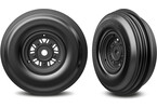 Traxxas kolo 3.2/4.9", disk Sand Car černý, pneu ribbed (přední) (pár)