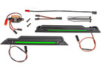Traxxas LED light kit, green, complete (underbody)
