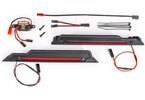 Traxxas LED light kit, red, complete (underbody)