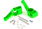 Traxxas Carriers, stub axle (green-anodized 6061-T6 aluminum) (rear) (2)