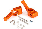 Traxxas Carriers, stub axle (blue-anodized 6061-T6 aluminum) (orange) (2)