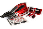 Traxxas Body, Bandit, black & red (painted, decals applied)