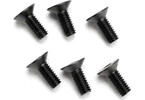 Traxxas Screws, M4x10mm countersunk (hex drive) (6)