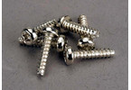 Traxxas Screws, 3x12mm roundhead self-tapping (6)