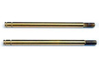 Traxxas Shock shafts, hardened steel, TiN (X-long) (2)
