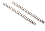 Traxxas Shock shafts, steel, chrome finish (X-long) (2)