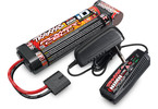 Traxxas NiMH 8.4V 3000mAh iD flat/ charger 2-amp AC charger