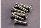 Traxxas Screws, 4x15mm countersunk machine (6)