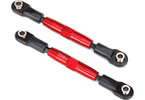 Traxxas Camber links, tubes, 7075-T6 aluminum (red-anodized) (83mm) (2)/ rod ends