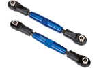 Traxxas Camber links, tubes, 7075-T6 aluminum (blue-anodized) (83mm) (2)/ rod ends