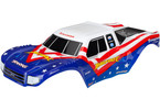 Traxxas Body, Bigfoot® Red, White, & Blue (painted, decals applied)