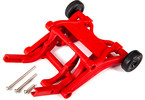 Traxxas sada opěrných koleček (wheelie) červená