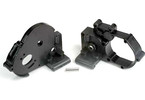 Traxxas Gearbox halves (l&r) (black) w/ idler gear shaft