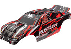 Traxxas Body, Rustler VXL, red (painted, decals applied)