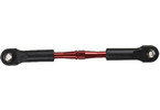 Traxxas Turnbuckle, aluminum (red-anodized), 49mm/ hollow balls (2)
