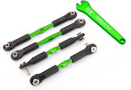 Traxxas Turnbuckles, aluminum (green-anodized), camber links, front, 39mm (2), rear, 49mm (2)