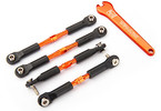 Traxxas Turnbuckles, aluminum (orange-anodized), camber links, front, 39mm (2), rear, 49mm (2)