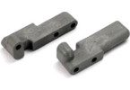 Traxxas Servo mounts, steering/ shift (f&r)(grey)