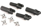Traxxas Half shafts, short (heavy duty) (2)/ metal u-joints (4)