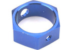 Traxxas Brake adapter, hex aluminum (blue) (use with HD shafts)
